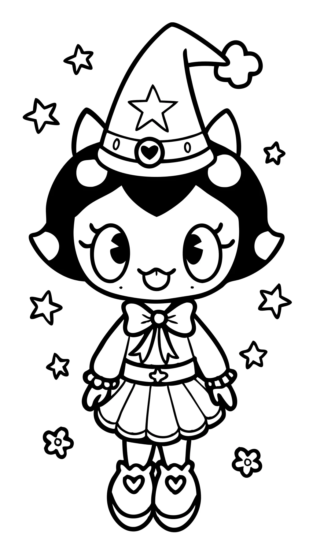 kuromi coloring page